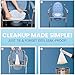 Bedside Commode Liners | 60 Leak Proof Disposable Bags with 60 Absorbent Pads | Universal Fit for Standard Commode Buckets &Portable Potty Chairs.
