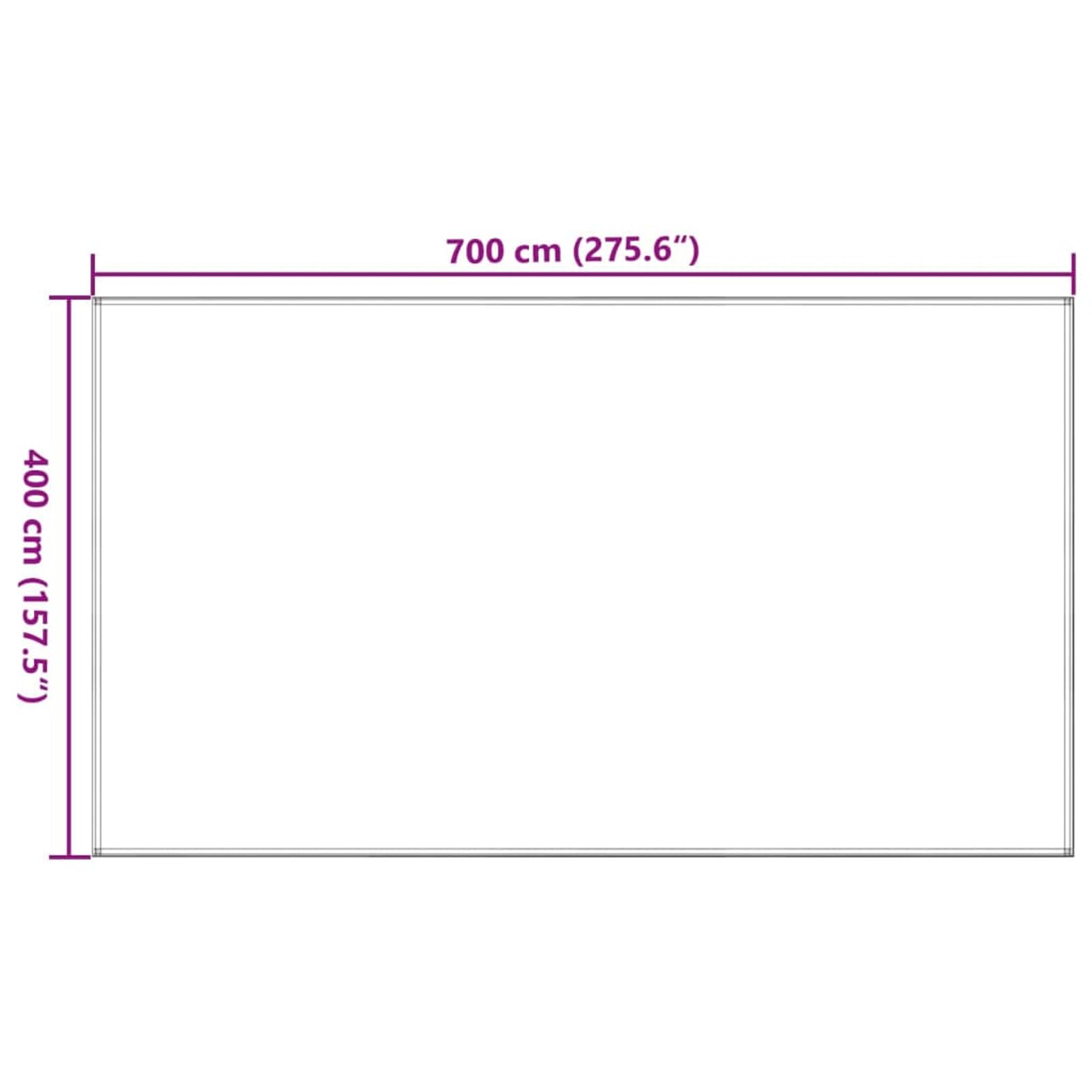 Zeltteppich, Vorzeltteppich, Camping Plane, Teppich Für Camping Vorzelt, Bodenplane Zeltunterlage, Camping Teppich Outdoor, 400x700 cm Anthrazit