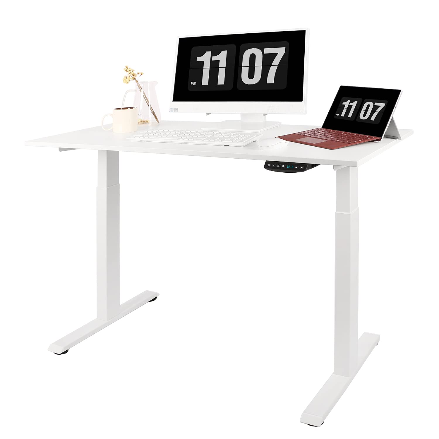 Buy Electric Height Adjustable Standing Desk, 48 x 24 Inches Sit Stand