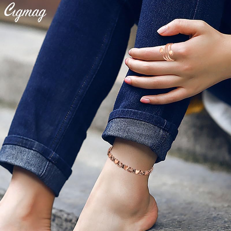 Copper Anklet for Women Ultra Magnets - Magnetic Ankle 99% Pure Copper Adjustable - with Sizing Tool and Present Box - Image 9