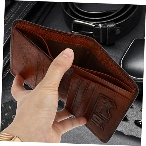 BESPORTBLE Men's Cowhide Leather Rfid Blocking Wallet Thin Business Card Holder with Money Storage Pouch Theft Coin Purse Lightweight and Portable for Everyday Use4
