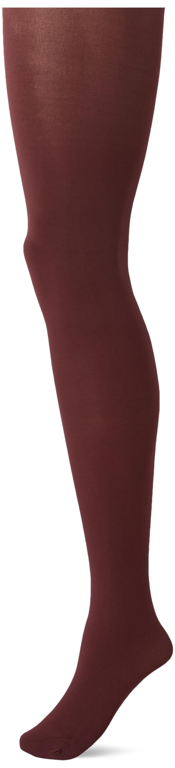 HUE Super Opaque Tights with Control Top, Burgundy, 3