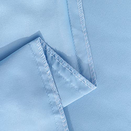 Image of NTBAY King Duvet Cover Set, 1 Duvet Cover and 2 Pillow Shams, Soft Brushed Microfiber Comforter Cover with Zipper Closure, Sky Blue