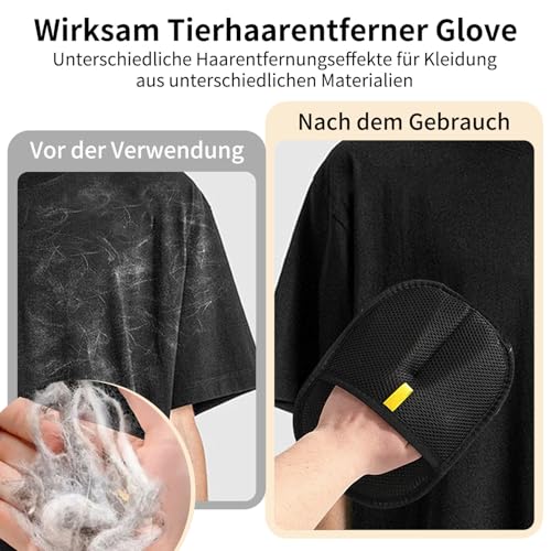 2 Stück Pet Hair Remover Katzenhandschuh, Doppelseitige Fellhandschuhe Katze Pet Grooming Gloves, Fellpflegehandschuh Katze, Tierhaarentferner für Waschen Enthaaren, Reinigung von Teppichen Sofas