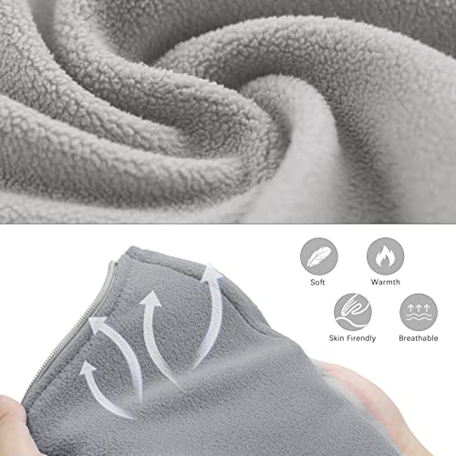 Funda para bolsa de dormir polar, 75 pulgadas de largo, microfibra con cremallera, para camping y viaje, individual, para adultos y niños miniatura 2