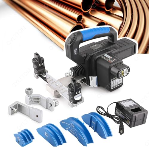 YXFAZPP Dobladora de Tubos eléctrica, Herramienta para Doblar Tubos de Cobre, alimentada por batería, dobladora de Tubos Utilizada para reparación de refrigeradores y Aires acondicionados