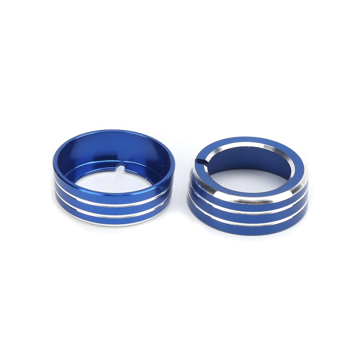 2pcs Blue Aluminum AC Knob Covers Compatible with Hyundai Elantra 2015-2020
