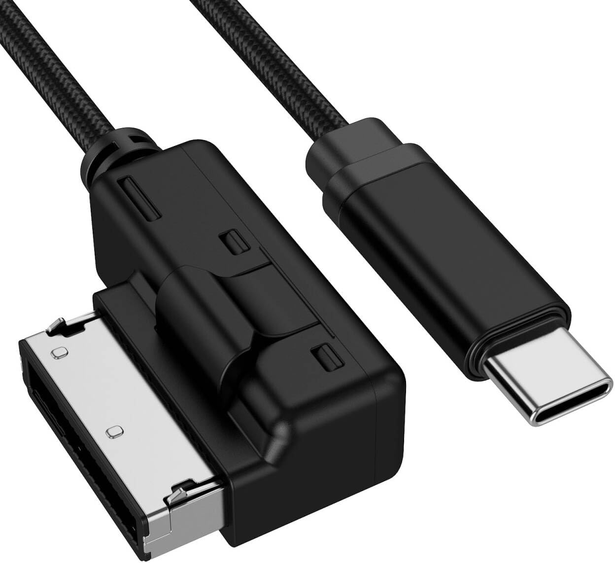 AMI MMI to USB-C Aux Cable,Nylon Braided Cord,for Apple iPhone 17 16 15 Series, 4FT Lenght,Compatible with VW,Audi A3/A4/A5/A6/A7/A8/S4/S6/S8/Q5/Q7/R8/TT 2011-2016