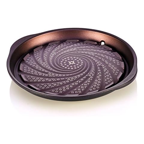 TECHEF - Stovetop Korean BBQ Non-Stick Grill Pan with Teflon Select Non-Stick Coating (PFOA Free) / Made in Korea Cover