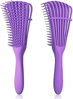 LA VENUST Detangling Brush for Curly Hair, Flexible Detangler Hair Brush for African American 3a to 4c Coily Wavy Hair, Pa... Price In India