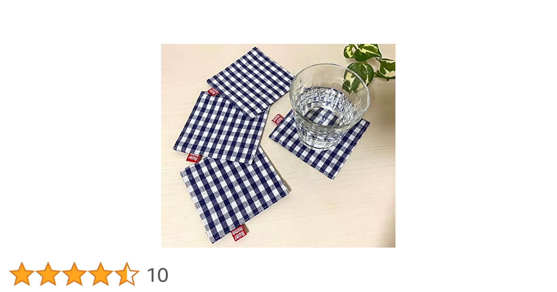 Amazon｜tallnext コースター おしゃれ 布 4枚セット (ネイビー