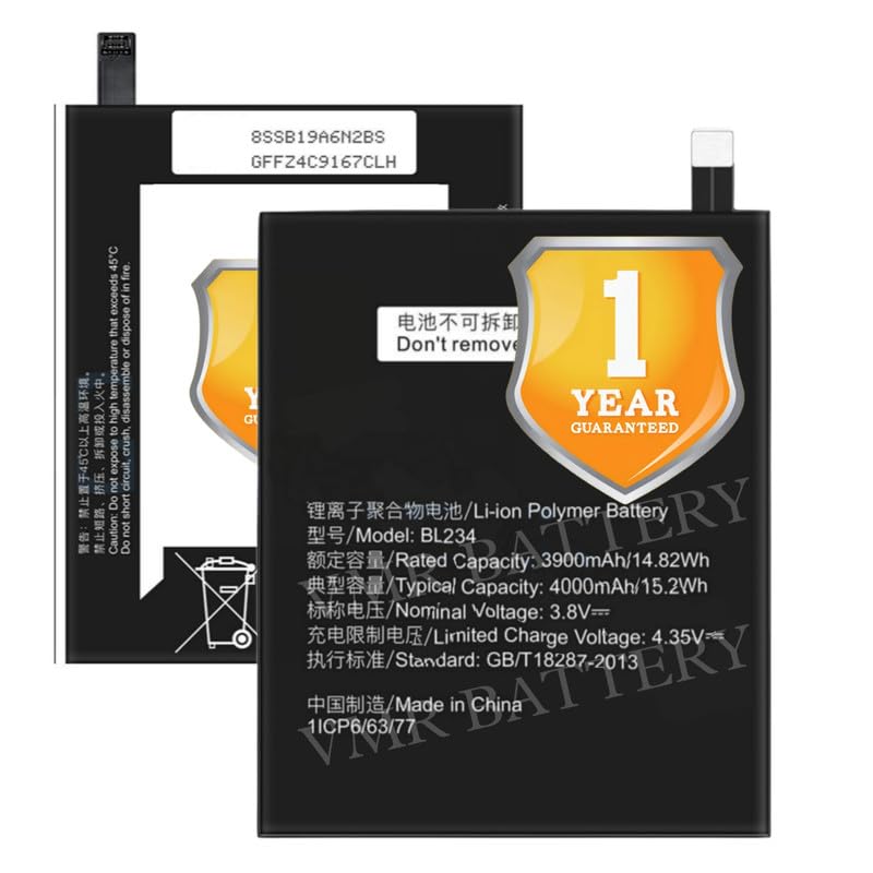 Image of Original BL234 Battery Compatible for Lenovo Vibe P1m (P1ma40) | Lenovo P70 (P70-A) | P70A | P70t | Lenovo A5000 - (4000mAh) - 1 Year Warranty