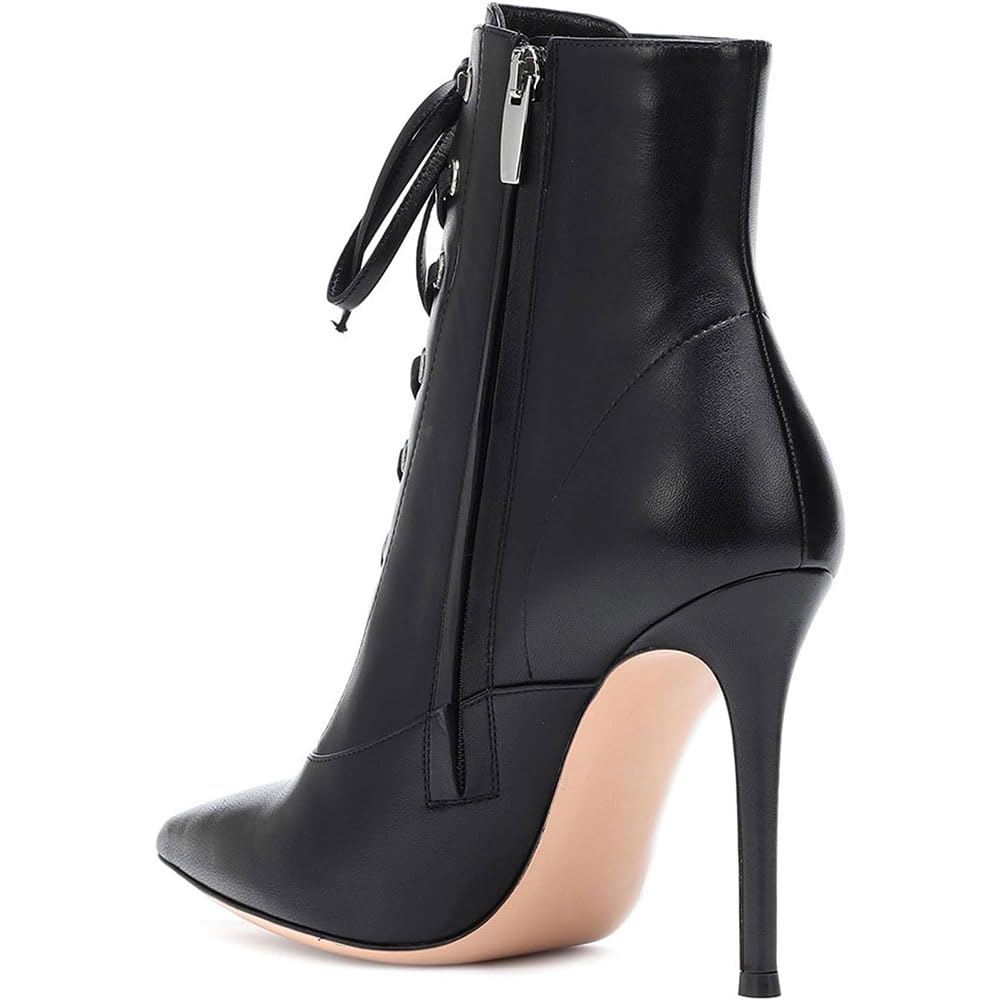 Bottines à laçage et talon aiguille pour vos soirées habillées