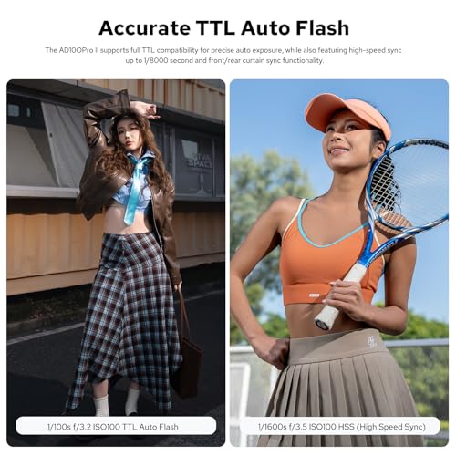 Image of Godox AD100ProII 100Ws Pocket Portable Studio Flash, Compatible with Canon Nikon Sony, 2850mAh Battery 360 Flashes 1 /8000s HSS TTL, IP54 Outdoor for Wedding Portrait Photography