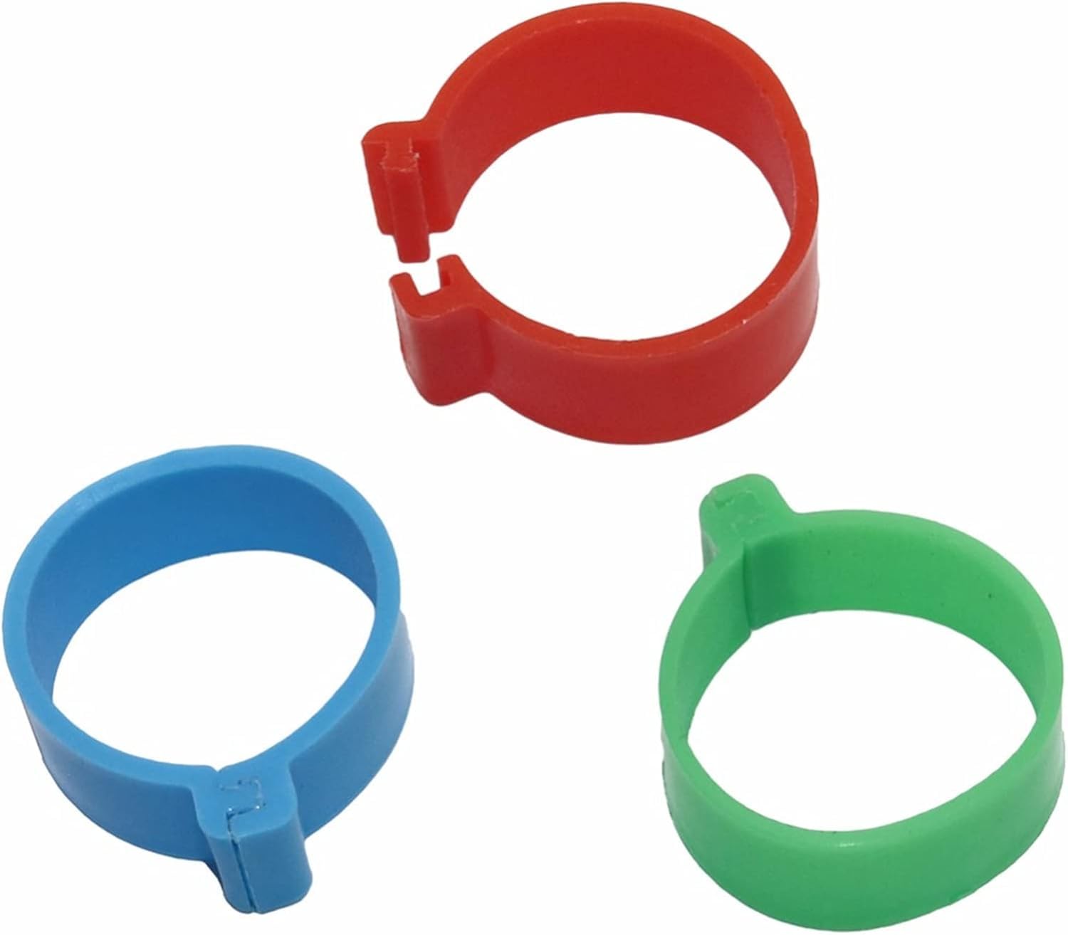30pcs diametro interno 25mm pollame anello a fibbia tipo clip anelli pollo anatra d'anatra oca tacchino pollame agricoltura, Blu