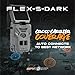 SPYPOINT Flex-S-Dark Solar Cellular Trail Camera – Built-in Solar Panel, 40MP Photos, 1080p Videos + Sound, No-Glow Game Camera, Night Vision, Motion Activated Trail Cam