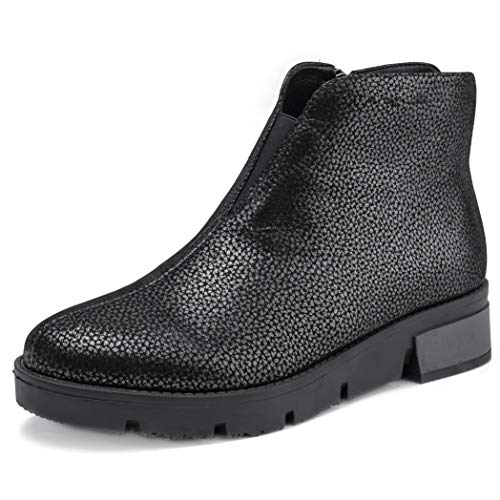 Ahannie Botines de piel para mujer, cálidos, forrados, color, talla 39 EU Cover