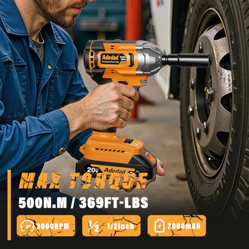 Adedad 369Ft-lbs 3-in-1 Brushless Wrench