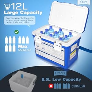 Cold therapy machine ice machine system for knee after surgery cryotherapy machine with digital timer and ajustable flow speed knee replacement recovery equipment for pain relief  urban country home decor