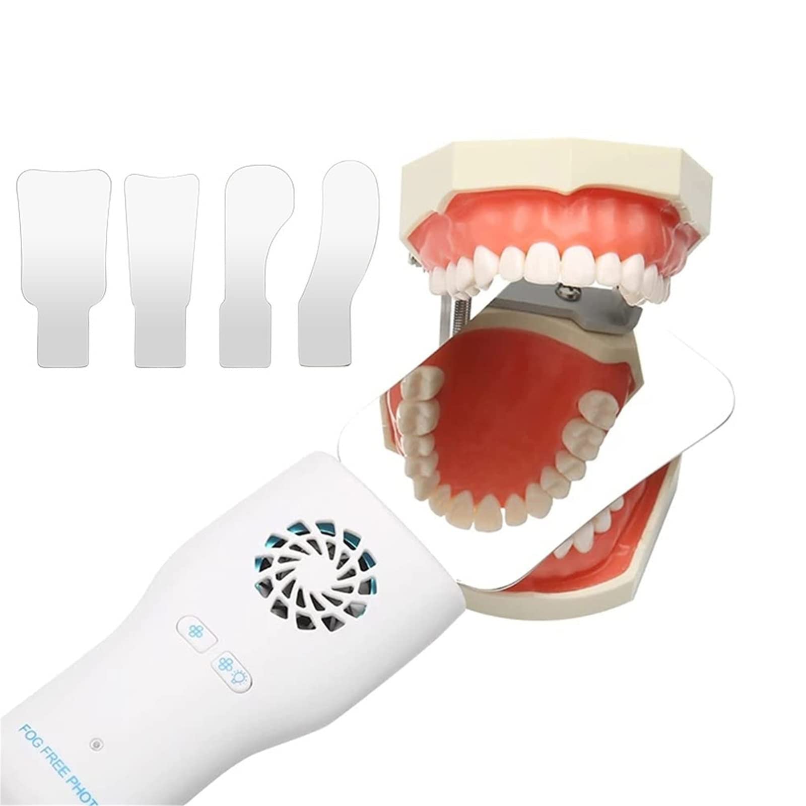 Air-Flow Dental Dekaim Specchi Dentali Della Fotografia Orale, 5 Pezzi Specchio Riflettore Fotografico Intraorale Ortodontico Dentale A 2 Lati Per Clinica Dentista Occhiali Moto - Foto 3