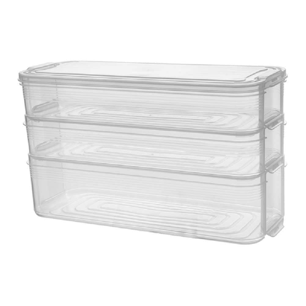 CTRLZS Refrigerator Box Kitchen Multi-Storey Fruit & Vegetable Eggs Special Storage Box for Food-Grade Refrigerator