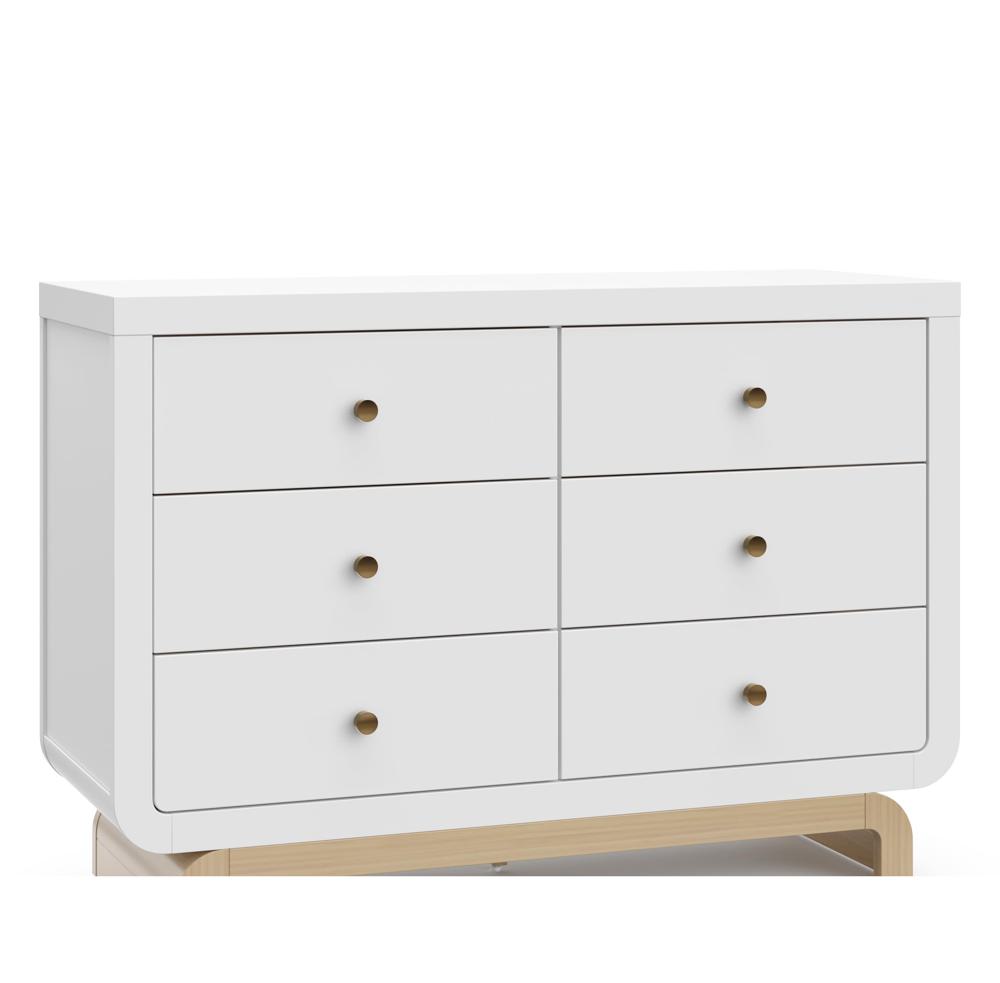 return gold international co. ltd dresser Storkcraft Santorini 6 Drawer Double Dresser, White with Driftwood tied wrap dress