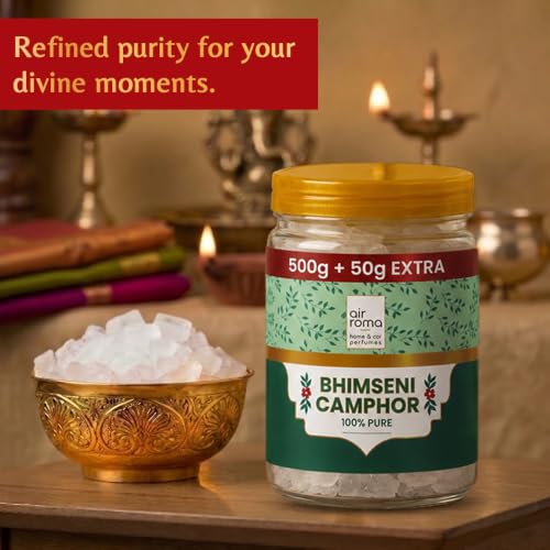 Image of AIR ROMA Pure Bhimseni Camphor 550g | Puja, Aarti & Meditation