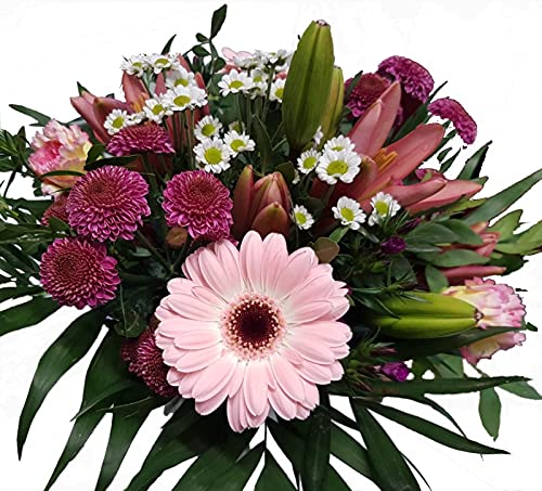 Blumenstrauß mit echten Blumen Muttertag mit Flora Trans versenden - zum Geburtstag - Lieferung 1-2 WERKTAGE