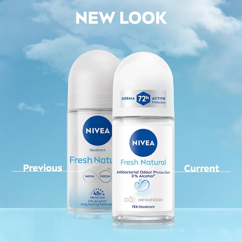 Nivea Fresh Natural Roll On, 50ml : Amazon.ca: Beauty & Personal Care
