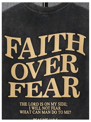 Boy's Letter Graphic Tees Short Sleeve Crew Neck Washed Casual T-Shirt4