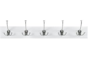 Melannco Wall Mounted Tri Hook Coat Rack