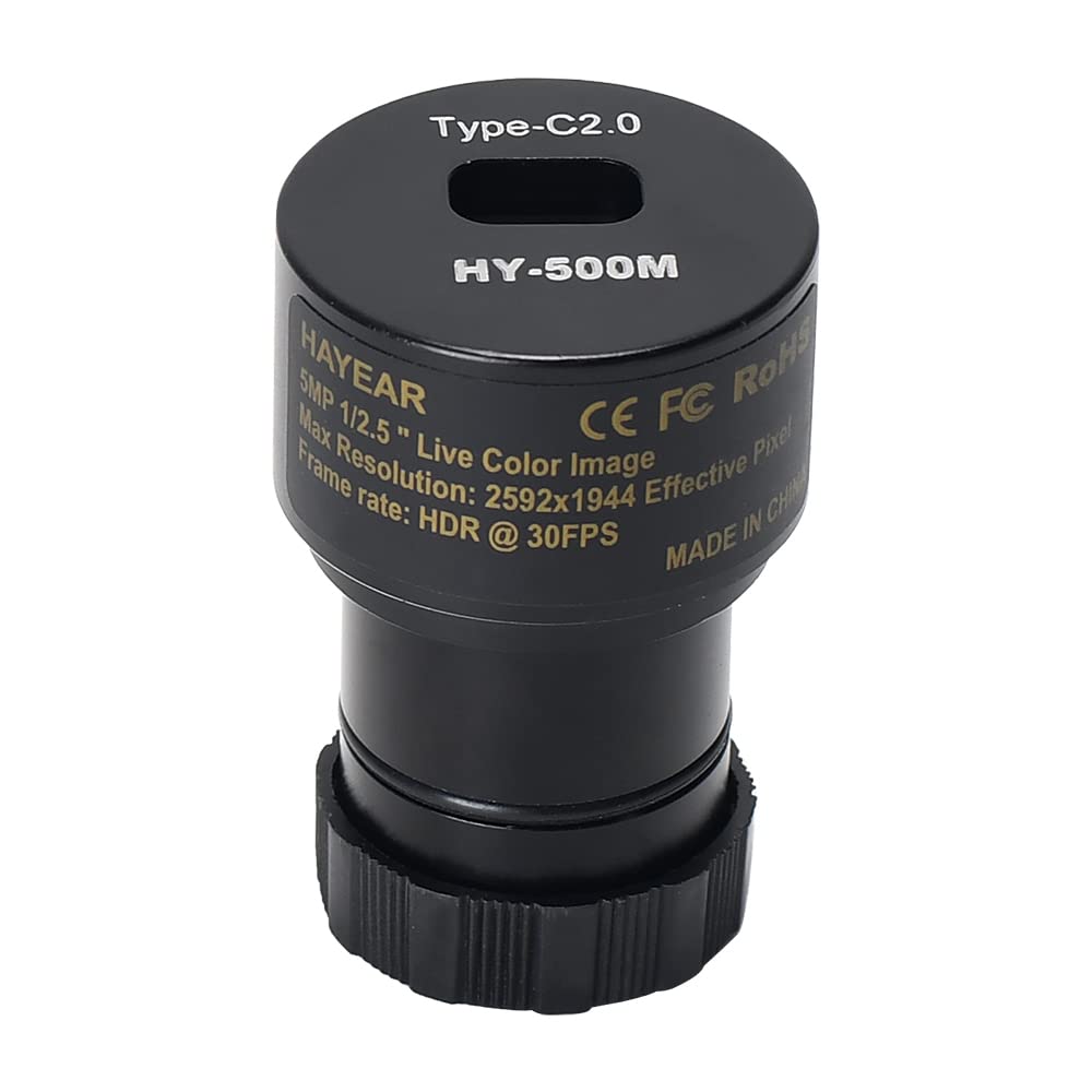 Digital Electronic Eyepiece, 5MP CMOS USB2.0 Microscopio Cámara Digital Electrónica Ocular Free Driver Microscopio Cámara Industrial de Alta Velocidad con Wins 2000 XP WIN7