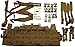 MOLLE Tactical Assault Panel (TAP) Vest, US Military Issue (Rack Vest) (Coyote Brown)
