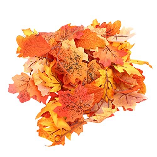 Guirlande de feuille d'érable artificielle d'automne pour décoration de fête et maison