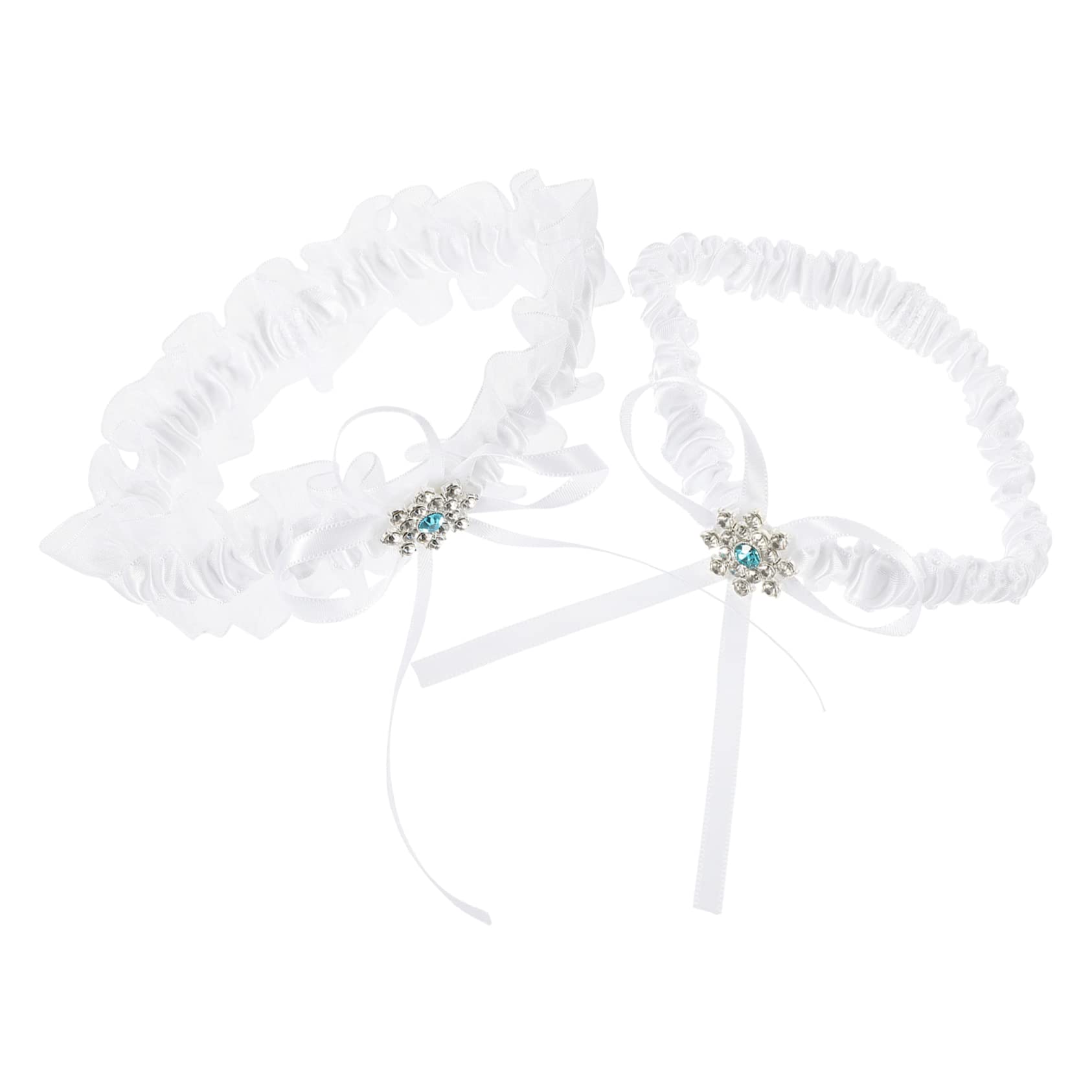 Abaodam 3 Set Di Giarrettiere Elastiche in Pizzo Da Sposa Di Per Le Donne Set Di Giarrettiere Da Sposa Decorazione Per Le Gambe in Pizzo Per La Sposa Gamba Della Sposa