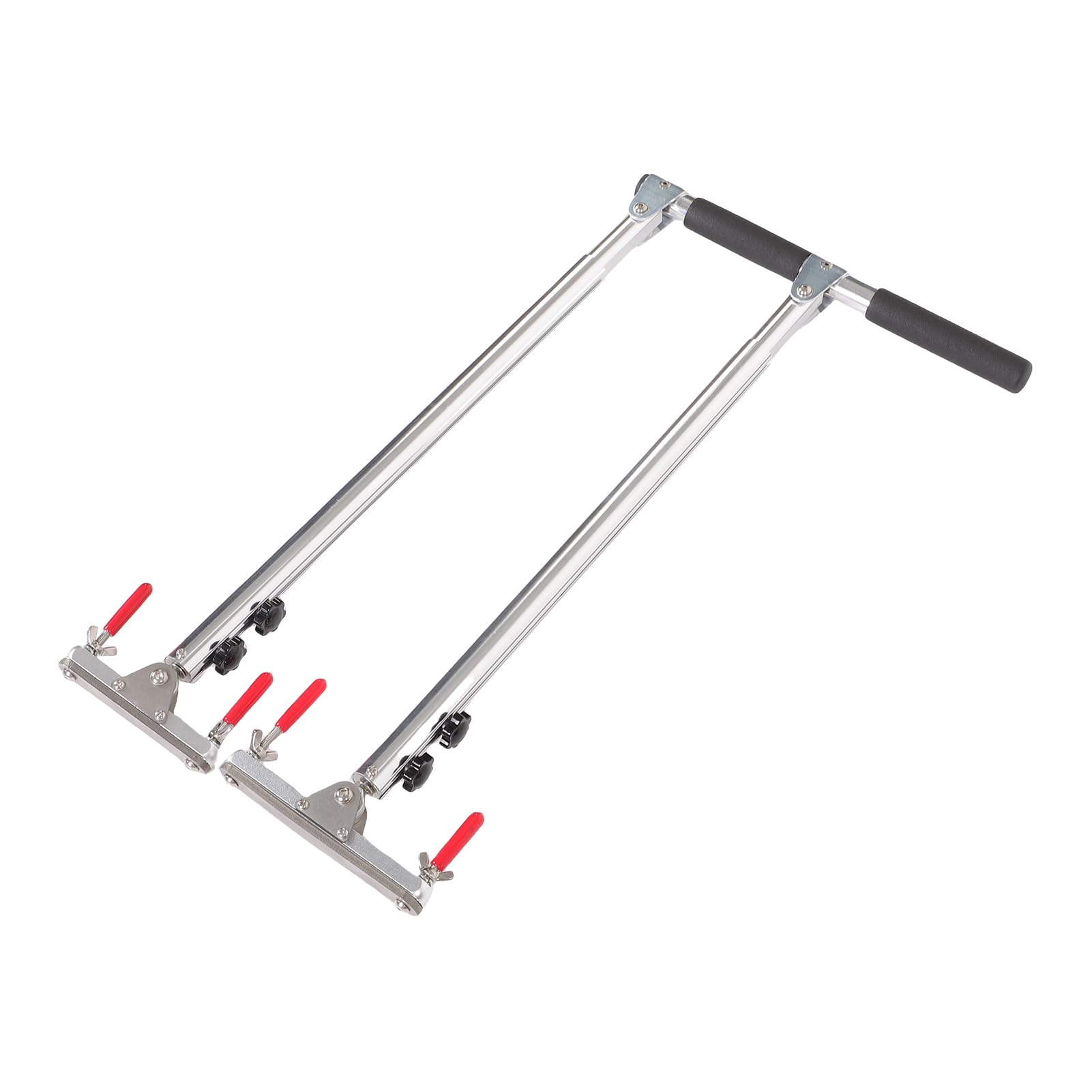 Tbest Handicap-Fahrer-Handsteuerung, Verstellbare Grifflänge von 520 Mm Bis 855 Mm, Hochfestes Auto-Bediengerät aus Aluminiumlegierung für Pickup-LKW, Limousinen, SUV