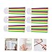 TEHAUX 6sets Colored Transparent Highlighter Tape Removable Page Tabs for Easy Annotation and Organization for Students and Office Use