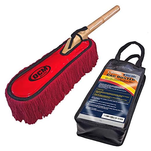 OCM Brand Classic Car Duster with Solid Wood Handle Includes Storage Case - Popular Detailers Choice