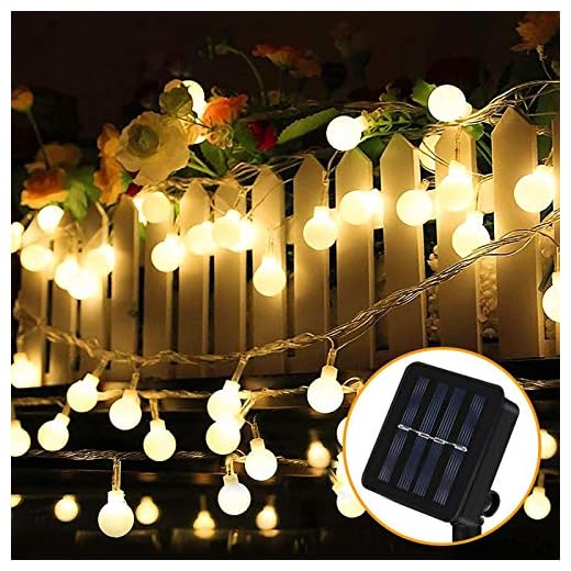 Guirnalda Luces Exterior Solar, Nasharia 60 LED 8M Cadena Solar de Luces, IP65 Impermeable 8 Modos, Guirnaldas Luces Solar para Exterior, Interior, Jardines, Boda, Fiesta, Casas (Blanco Cálido)