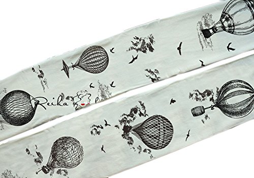 Only Faith Women Retro Hot Air Balloon Velvet Stockings Pantyhose2