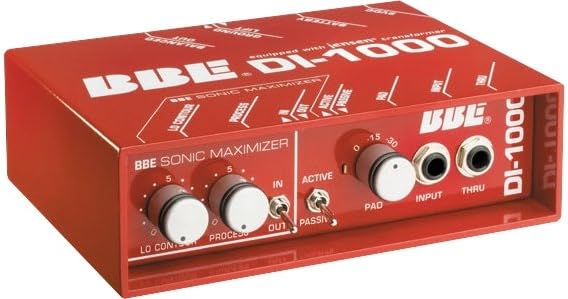 BBE DI-1000 Active or Passive Jensen Equipped Direct Box with Full Featured Sonic Maximizer