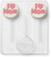 Vista 4 de Molde de caramelo I (Heart) Mom Chocolate Lollipop Lollipops Candy Mold Día de la Madre 5006