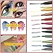 Fashionwu Waterproof Eyeliner, 12 Colors Eye Liner Eyeshadow Pencil Eye Shadow Highlight Pen, Professional Long-Lasting Milti-Functional Cosmetics Makeup Tool (1 Set - 12pcs)