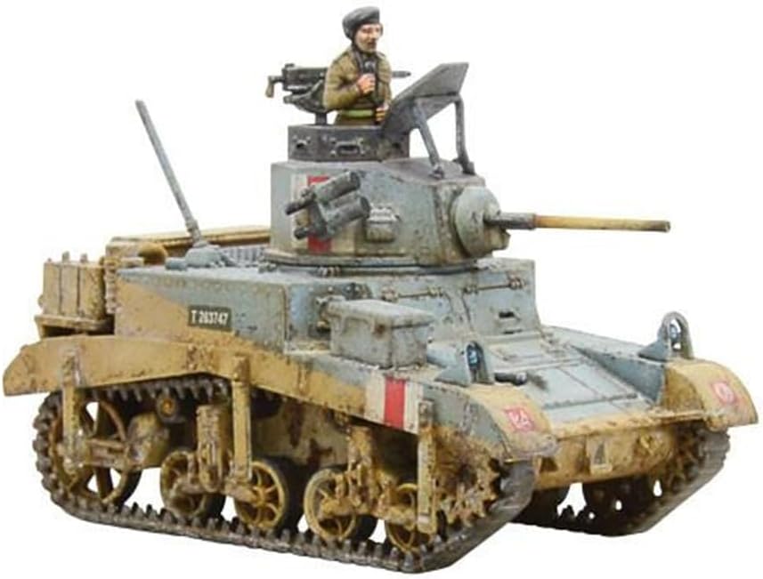Wargames Delivered - Warlord Games Bolt Action M3 Stuart Allied Light Tank 1:56 WWII Military Wargaming Plastic Model Kit