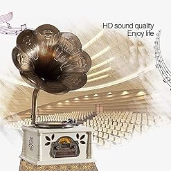 Tourne-Disque Gramophone rétro avec Haut-parleurs sans Fil, Tourne-Disque Vintage, Lecteur/Radio FM/USB/Bluetooth 4.0… - Les Beatles, Paul McCartney, John Lennon, RIngo Starr, George Harrison Tourne-Disque Gramophone rétro avec Haut-parleurs sans Fil, Tourne-Disque Vintage, Lecteur/Radio FM/USB/Bluetooth 4.0… – Image 3