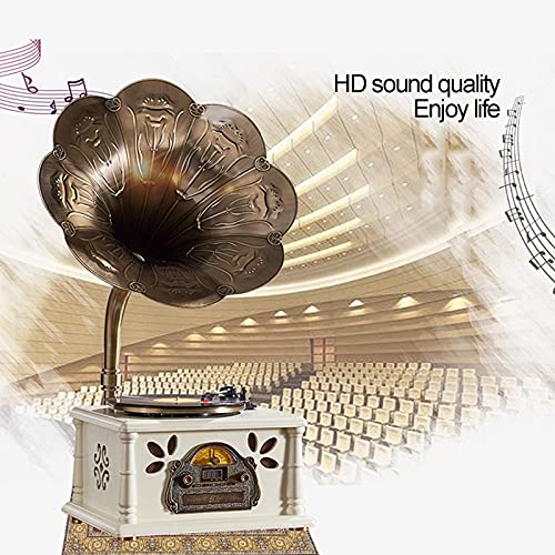 Tourne-Disque Gramophone rétro avec Haut-parleurs sans Fil, Tourne-Disque Vintage, Lecteur/Radio FM/USB/Bluetooth 4.0… - Les Beatles, Paul McCartney, John Lennon, RIngo Starr, George Harrison Tourne-Disque Gramophone rétro avec Haut-parleurs sans Fil, Tourne-Disque Vintage, Lecteur/Radio FM/USB/Bluetooth 4.0… – Image 4