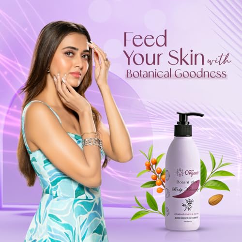 Image of Botani Glow Herbal Moisturizer - With Seabuckthorn, Amla, Tulsi, Green Tea, Aloe Vera, Jojoba & Almond Oil | Deep Hydration, Skin Regeneration, Glow & Nourishment | For All Skin Types | 250 ML