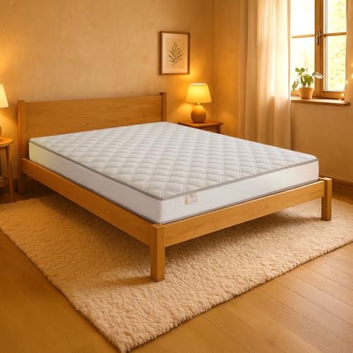 Farmarelax - Materasso matrimoniale 160x190, Altezza 10 cm, per brandina, Pieghevole, Waterfoam, Made in Italy, Ortopedico, Anallergico, Antiacaro e Traspirante, Modello: Easyvan