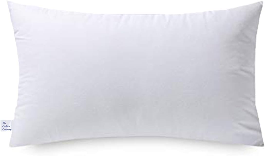 TCC -The Cushion Company Microfiber Cushion Filler, White (1, 12 x 20 inch / 30 x 50 cm)