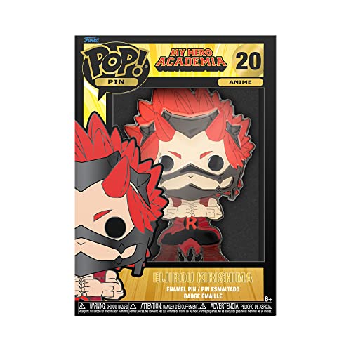 Loungefly Funko POP! Pin De Esmalte De Esmalte Grande MY HERO ACADEMIA: KIRISHIMA - Katsuki - My Hero Academia Pin De Esmalte - Broche Imperdible Coleccionable - Para Mochilas & Bolsas - Fans De Anime